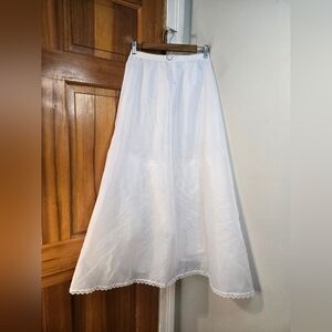 Darling Vintage Crinoline Full Length Slip White Sz M Md In USA